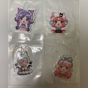 Cute Skull Panda  Air Freshener Set